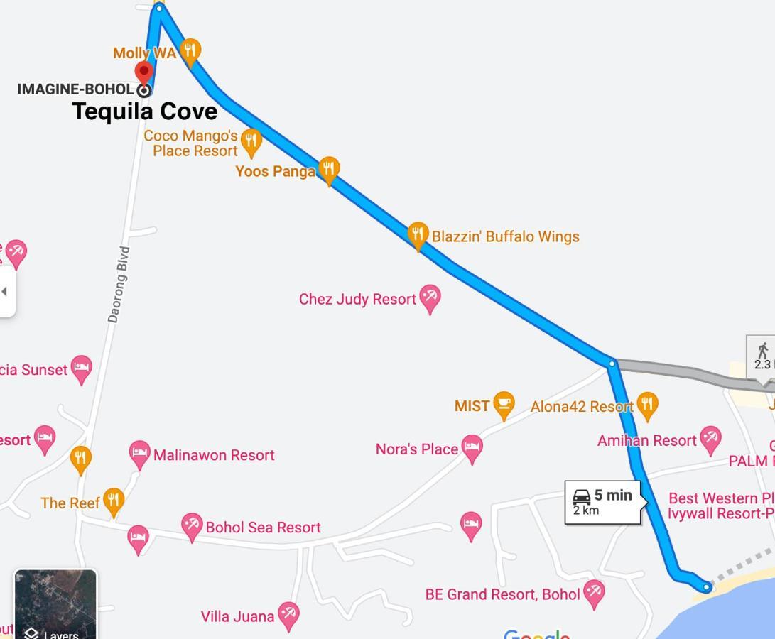 Tequila Cove Bed & Breakfast Đảo Đảo Panglao Ngoại thất bức ảnh